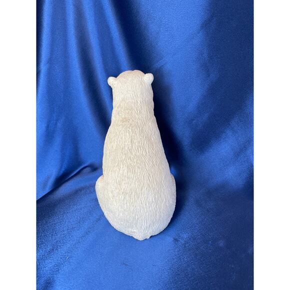 Vintage Sandicast Polar Bear with Cub Signed by Sandra Blue Sculpture - Picture 4 of 8